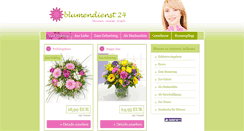 Desktop Screenshot of blumendienst24.de